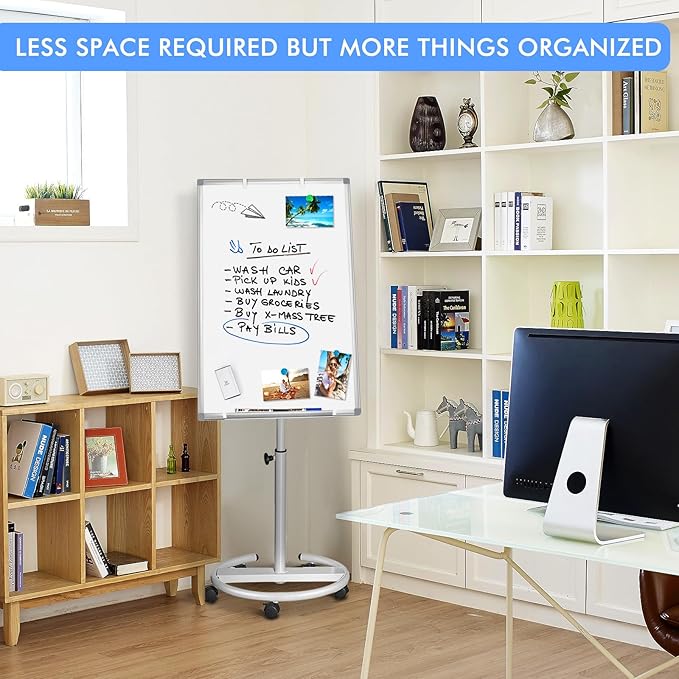 Mobile Whiteboard – 36 x 24 inches Portable Magnetic Dry Erase Board - Image 7
