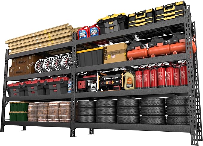 Yardenaler 8000LBS 78 "W x 24 "D x 72 "H Garage Shelving, 4-Tier Industrial - Image 9