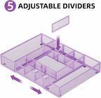 Marbrasse Expandable Desk Drawer Organizer, Mesh Drawer Organizer Tray - Image 3