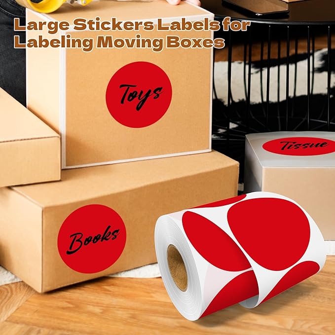 3 Inch Round Color Coding Labels - Image 5