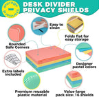 16 Pack Desk Privacy Folders for Students Desk Divider - Image 2