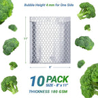 Amiff Silver Thermal Bubble Mailer, 8 x 11 Inches. 10 Pack Metallic Bubble - Image 2