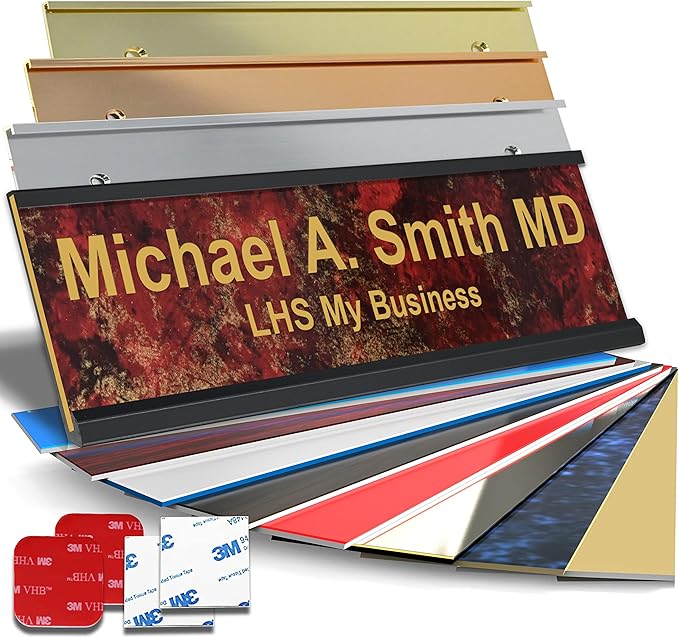 Custom Name Plate with Choice of Mounting by LHS+My+Business