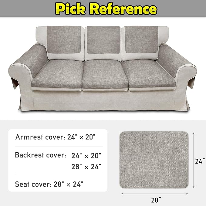 Couch Arm Covers, Waterproof Armrest Cover - Image 6