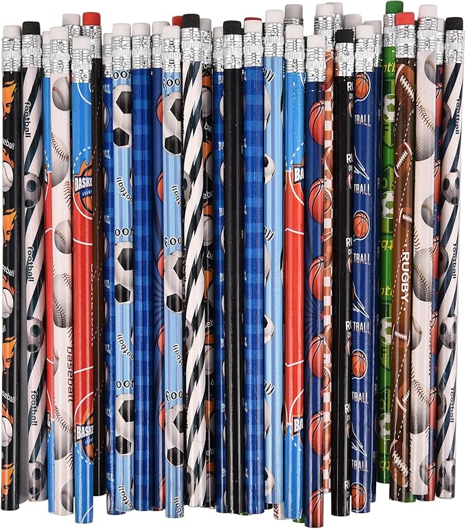 Jsehchya 72PCS Corlorful Wooden Football Pattern Cased Pencils - Image 6