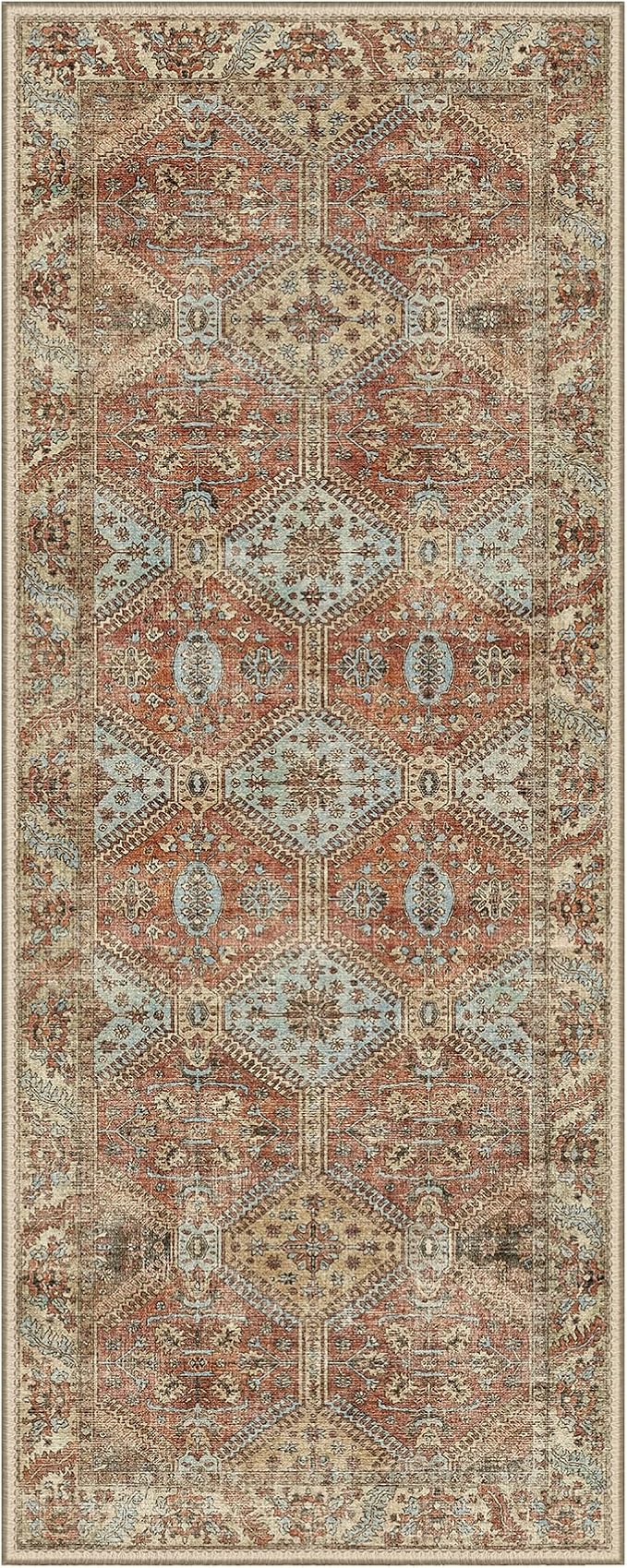 GENIMO Runner Rug 2x5 Non Slip Machine Washable Hallway Runner Rug, Low Pile - Image 4