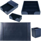DACASSO Bonded Leather Desk Set - Image 4
