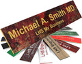 Engraved Name Plates for Door Sign Personalized Rustico Granite Pattern Plastic by LHS+My+Business