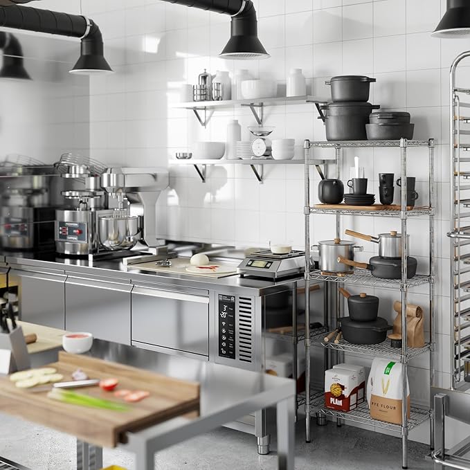 Regal Altair 14" Deep x 24" Wide x 64" Height Wire Shelving Kit | 5-Tier | NSF - Image 2