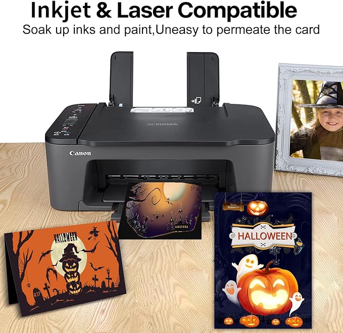 50 Sheets Black Cardstock 8.5 x 11 Thick Paper, Goefun 80lb Card Stock Paper - Image 4
