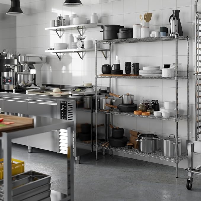 Regal Altair 14" Deep x 48" Wide x 64" Height Wire Shelving Kit | 4-Tier | NSF - Image 5