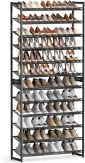 songmics shoe rack, 12-tier shoe organizer, metal shoe, main product view