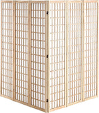 VEVOR Room Divider, 6 Panel Japanese Room Divider, Wood Folding Privacy Screen - Image 4