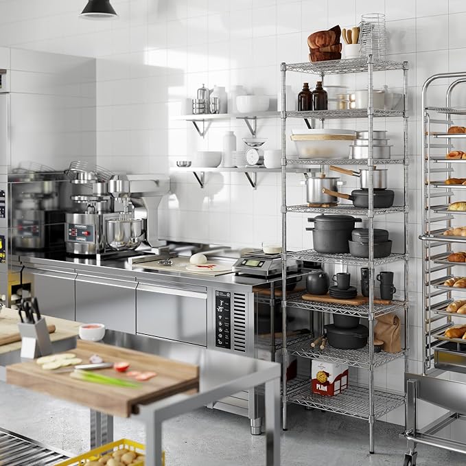 Regal Altair 18" Deep x 24" Wide x 86" Height Wire Shelving Kit | 8-Tier | NSF - Image 2