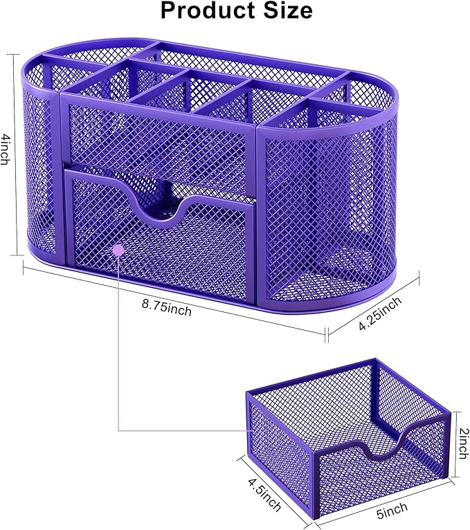 EasyPAG Mesh Pen Holder Desk Organizer - Image 8