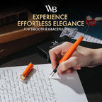 Wordsworth & Black Fountain Pen Set, 18K Gilded Medium Nib, Includes 24 Pack - Image 2