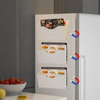 3 Pockets Magnetic File Holder for File Cabinets, Refrigerator, Magnetic Paper - Image 4