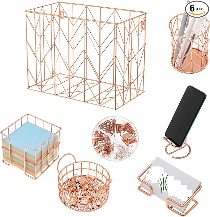 Fei Bi Hanging Rose Gold File Organizer, equipped by FeiBi