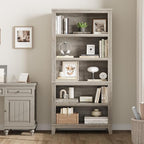 IDEALHOUSE 71" Farmhouse Bookshelf w/Adjustable Shelves & 31.5 in Whidth - Image 7