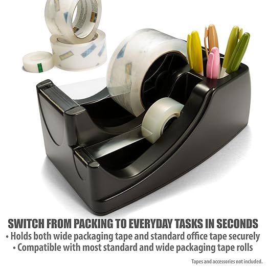 Officemate Recycled 2-in-1 Heavy Duty Tape Dispenser - Image 3