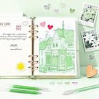 CAISEXILE 12 Green Glitter Gel Pens Set, 1.0 mm Fine Point - Image 5