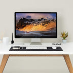 Wolvende Premium Felt Desk Mat | Small 12" x 27.5" Multifunctional Desk Pad - Image 3