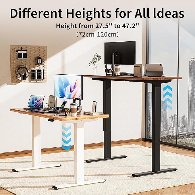 BIZUM Standing Desk Frame Dual Motor, Standing Desk Legs Up to 47.2", Computer - Image 6