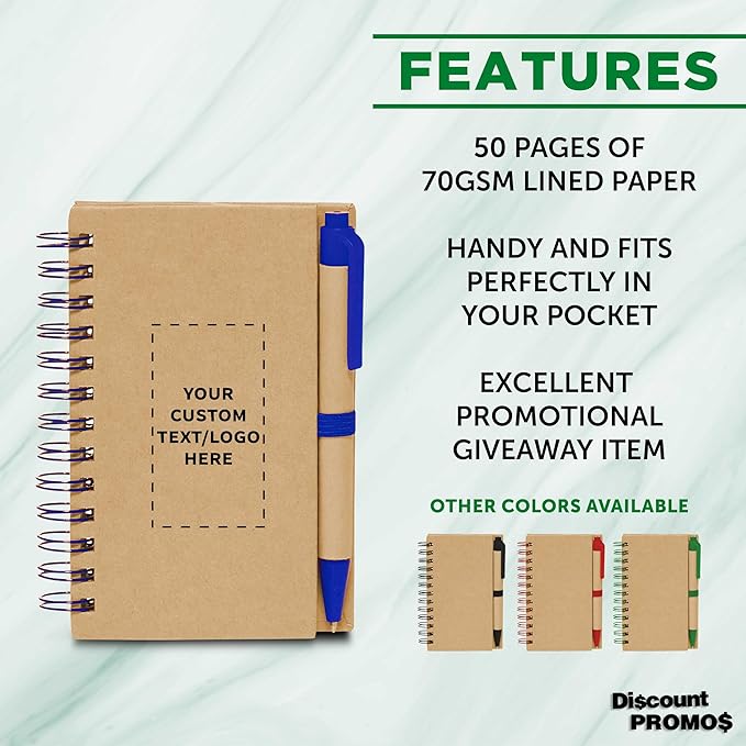 Custom Mini Spiral Notebooks - Image 2