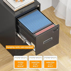 INTERGREAT 2 Drawer File Cabinet, Lockable Vertical File Office Cabinet - Image 3