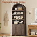 81" Tall Arched Cabinets, Bookcase - Image 7