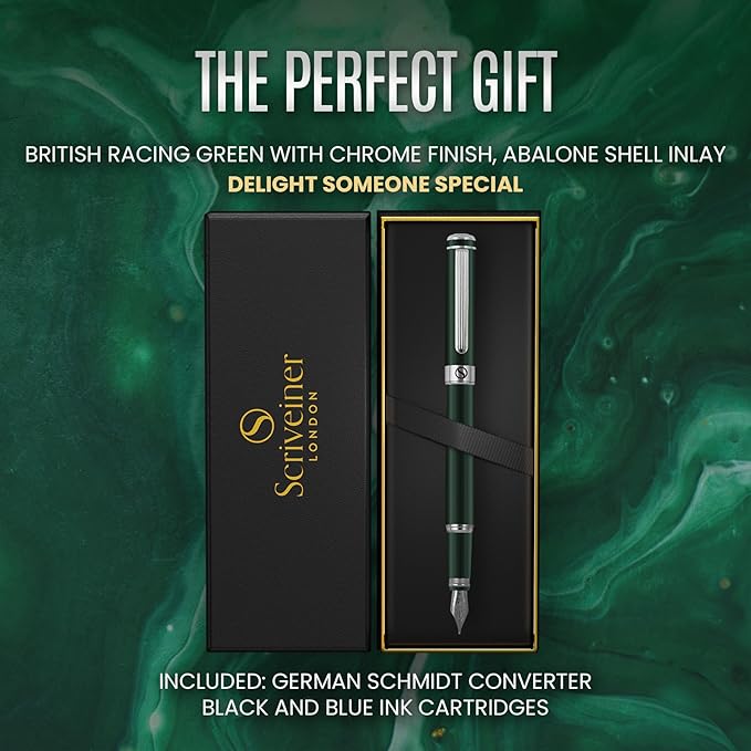 Scriveiner British Racing Green Fountain Pen - Image 8
