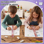 ForraFun 120 Pcs 12 Inch Plastic Ruler Bulk Colorful Transparent Ruler - Image 4