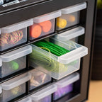 IRIS USA Small Plastic Drawer Organizer, Stackable Teacher Toolbox Crayon Small - Image 10