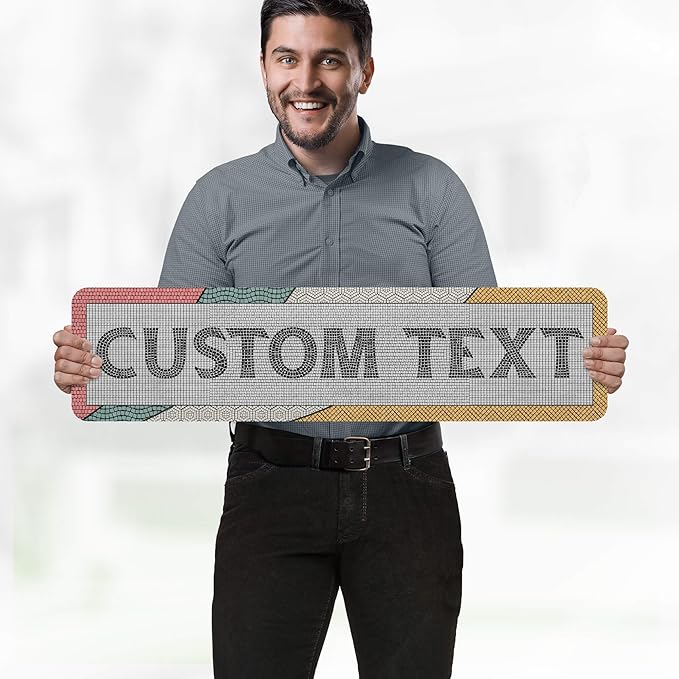 Custom Sign, Custom Street Sign, 11 Font Colors, 13 Font Styles, 4 Hole Options - Image 2