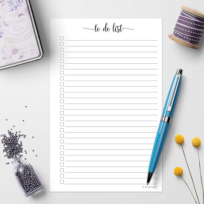321Done To Do List Notepad for Planner Refill Pages – Made in USA - Image 3
