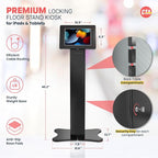 CTA Digital Locking Kiosk & Enclosure – Premium Locking Floor Stand Kiosk - Image 2