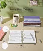 Graph Spiral Journal Notebook, A5 Hardcover Spiral Journals - Image 5