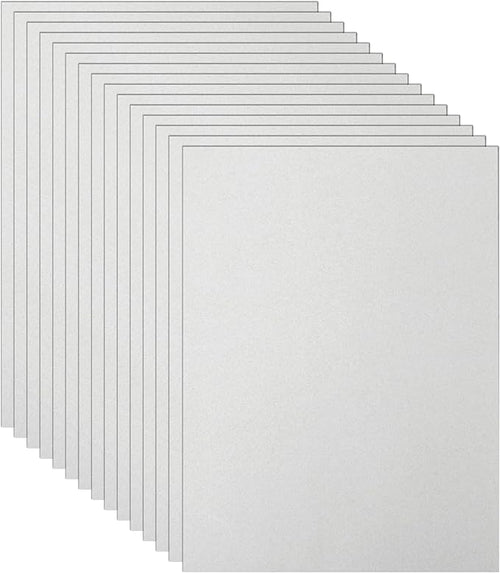 100 Sheets Grey Cardstock 8.5 x 11 Certificate Paper, 75lb Gray Card Stock by Guakicae