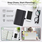 IN-LUXPRO Planner 2026 Daily Weekly and Monthly, 6.5"x3.75", 12 Months Spiral - Image 8