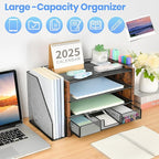 OPNICE Desk Organizer, 4-Tier Desktop File Organizer - Image 2