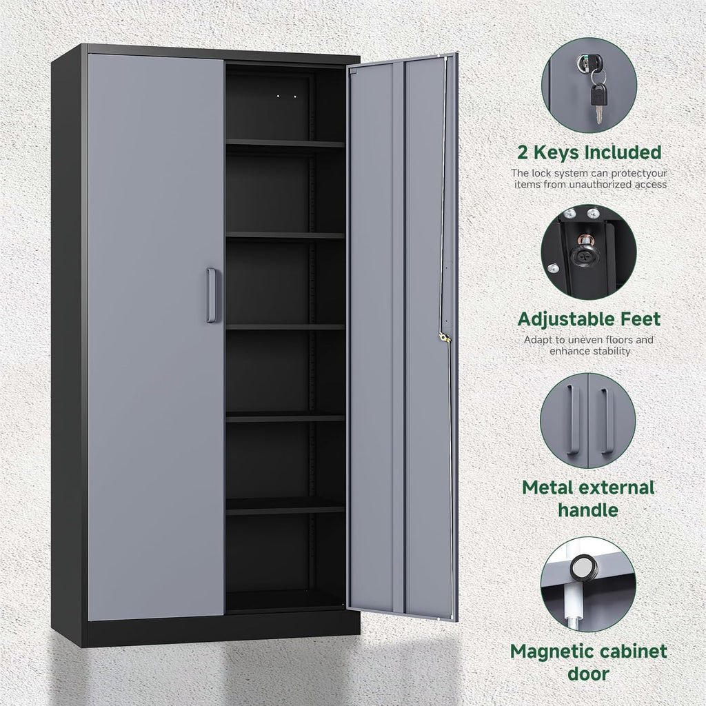 letaya metal storage cabinets with lock door and, package contents