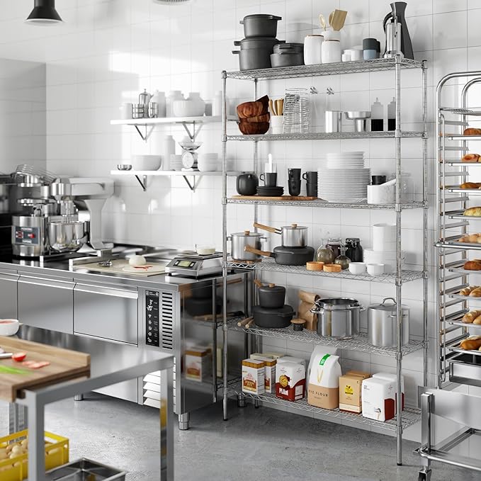 Regal Altair 14" Deep x 48" Wide x 86" Height Wire Shelving Kit | 6-Tier | NSF - Image 2
