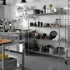 Regal Altair 21" Deep x 54" Wide x 64" Height Wire Shelving Kit | 4-Tier | NSF - Image 2