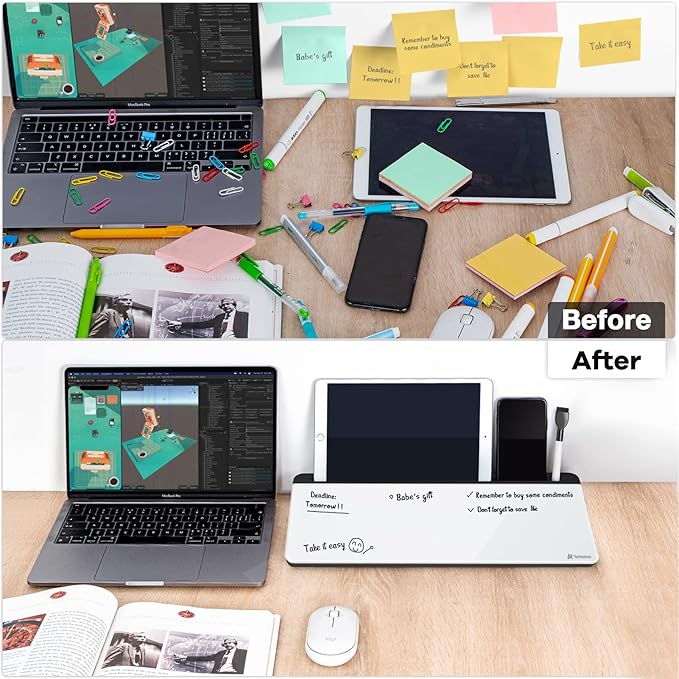 Varhomax Glass Desk Whiteboard - Image 4