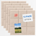 Smarpau Cork Board 48"X36", 12 Pack Nine-Grid Felt Bulletin Boards, Small Pin by Smarpau