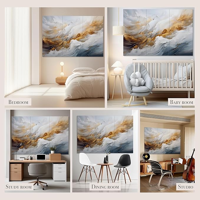 Soon Global Acoustical Wall Panels, 72 X 48 Inches Art Acoustic Panels - Image 5