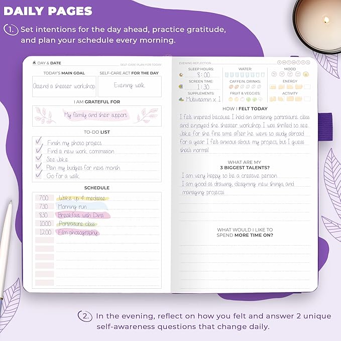 Clever Fox Self-Care Journal Pocket – Daily Reflection Notebook – Mental Health - Image 4