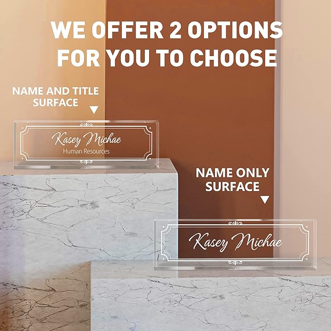 SalaGraphics Custom Engraved Acrylic Name Plates - Image 2