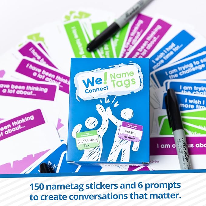 We! Connect Name Tag Stickers - Image 4