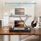 PEGZONE Keyboard and Mouse Riser, Height Adjustable keyboard stand - Image 2